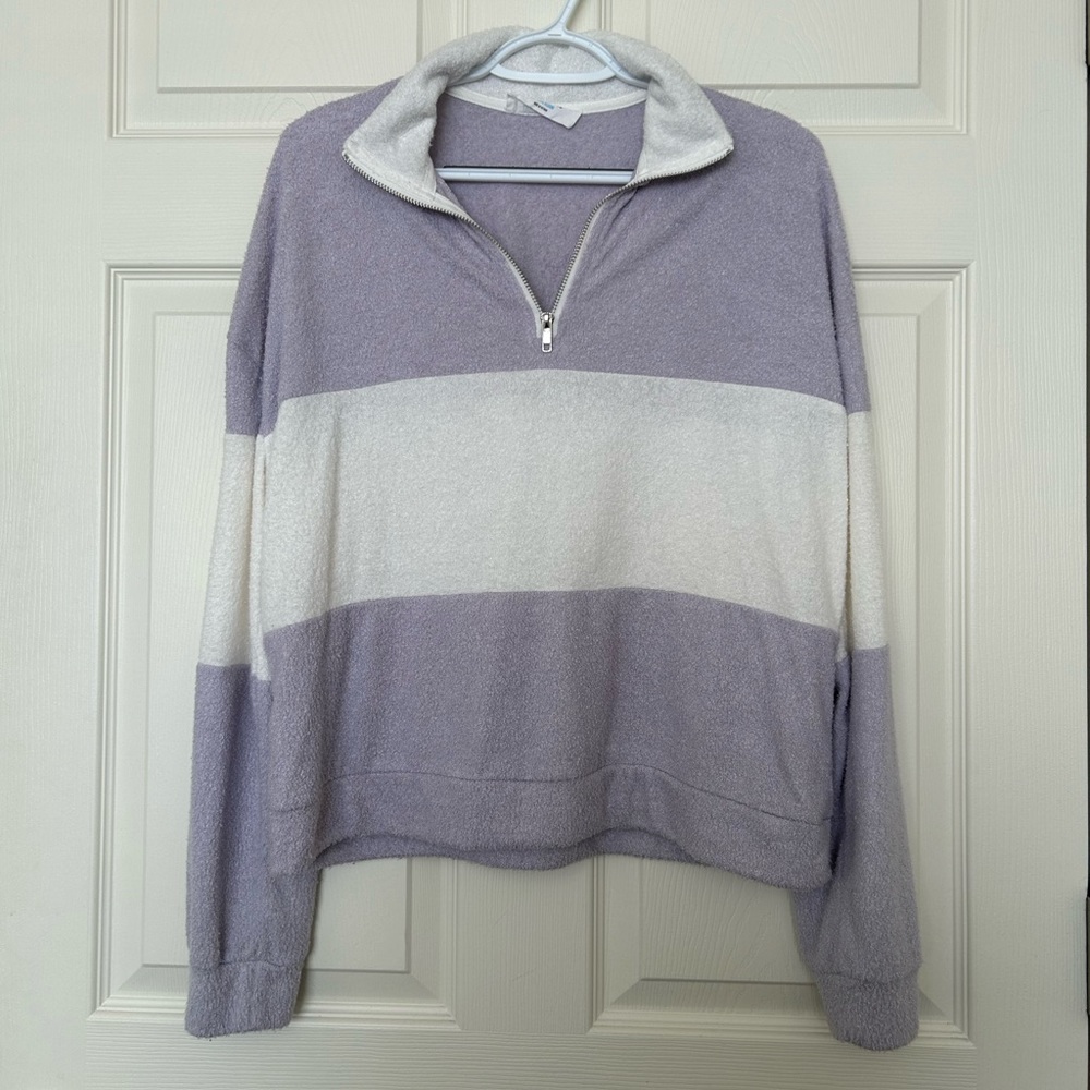 Women’s Colorblock Quarter Zip Sweatshirt